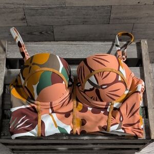 Ted Baker Multicolor Floral Bikini Top